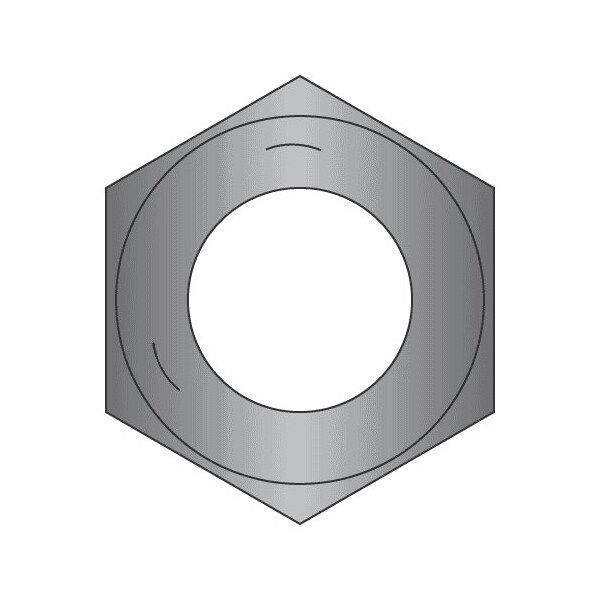 Newport Fasteners Hex Nut, 5/8"-11, Steel, Grade 5, Plain, 35/64 in Ht, 50 PK 471632-PR-50 - main
